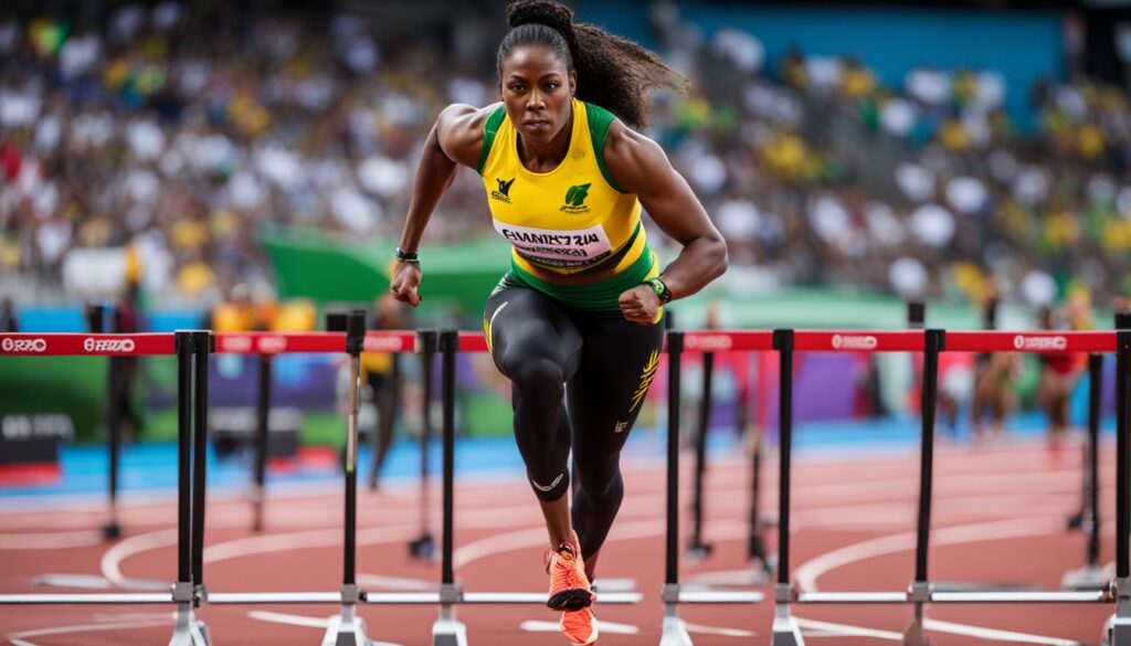 Jamaican athletics champion training Jamaican athletics champion training