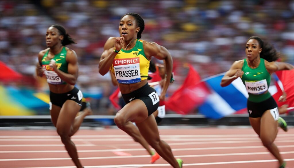 Olympic champion Shelly-Ann Fraser-Pryce Olympic champion Shelly-Ann Fraser-Pryce