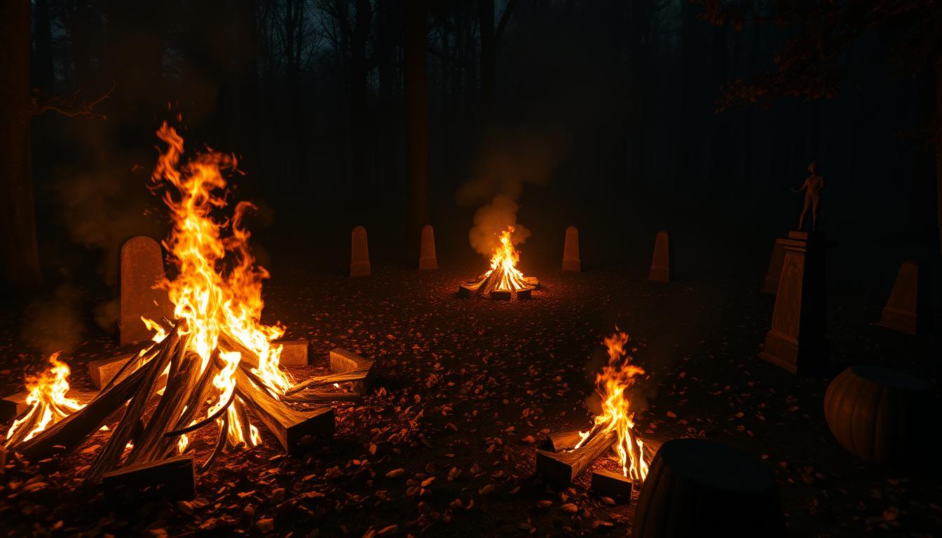Samhain bonfires The Real Truth Behind Halloween Celtic traditions
