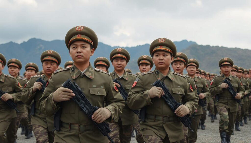 North Korean troops North Korean troops