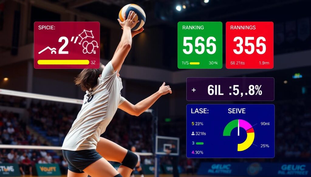 Volleyball player stats and rankings